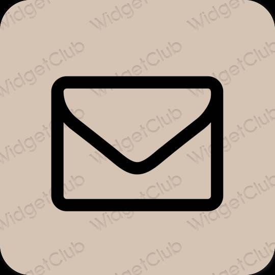 Stijlvol beige Mail app-pictogrammen