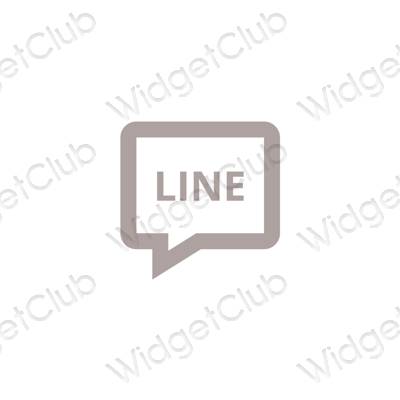 Esthetische LINE app-pictogrammen