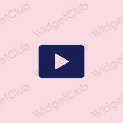 Estetinės Youtube programų piktogramos