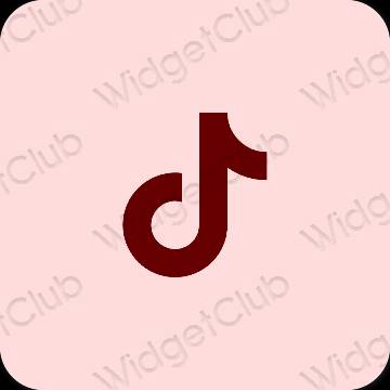 Stijlvol roze TikTok app-pictogrammen