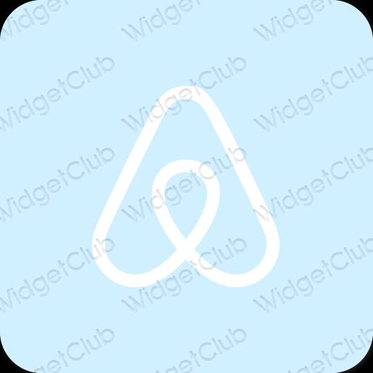 Aesthetic purple Airbnb app icons