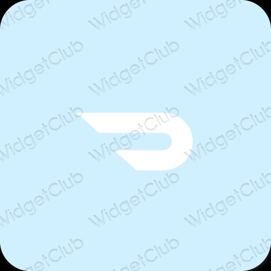 Æstetisk lilla Doordash app ikoner