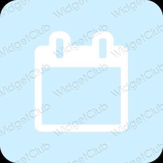 Estetický nachový Calendar ikony aplikací