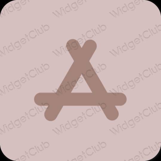 Esztétika pasztell rózsaszín AppStore alkalmazás ikonok