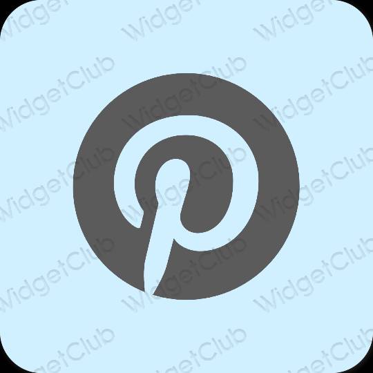 Estetis ungu Pinterest ikon aplikasi