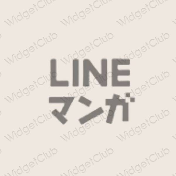 Esthetische LINE app-pictogrammen