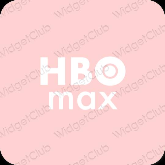 Estetsko roza HBO MAX ikone aplikacij