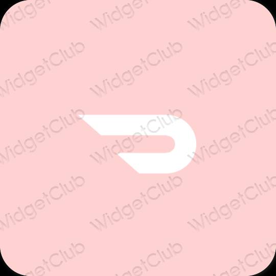 Stijlvol roze Doordash app-pictogrammen