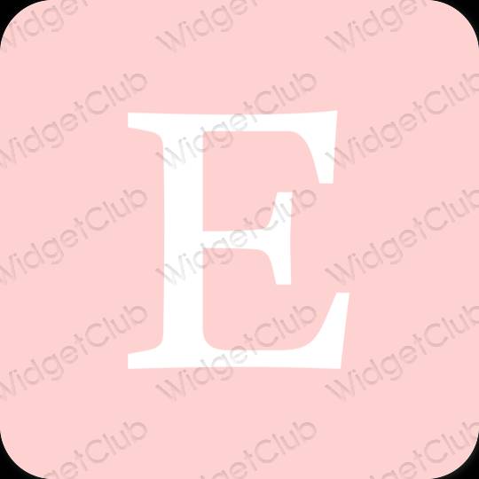 Estetický růžový Etsy ikony aplikací