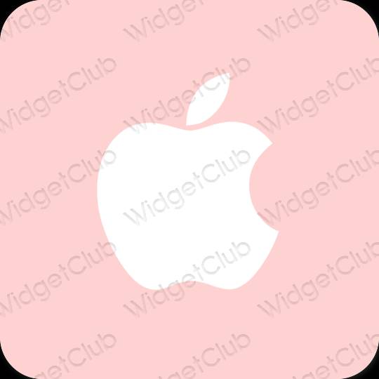Aesthetic pink Apple Store app icons