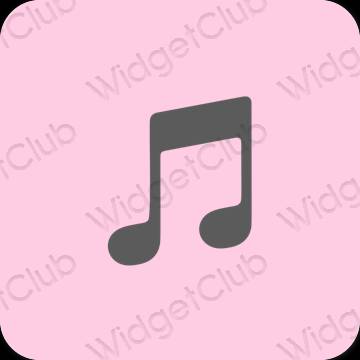 Esthetische Music app-pictogrammen