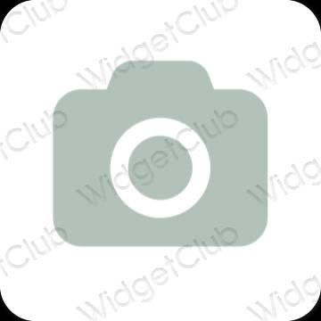 Aesthetic green Camera app icons