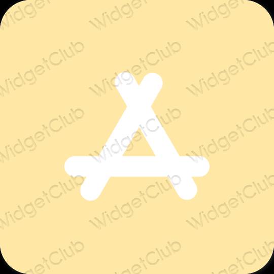 Estetický oranžový AppStore ikony aplikací