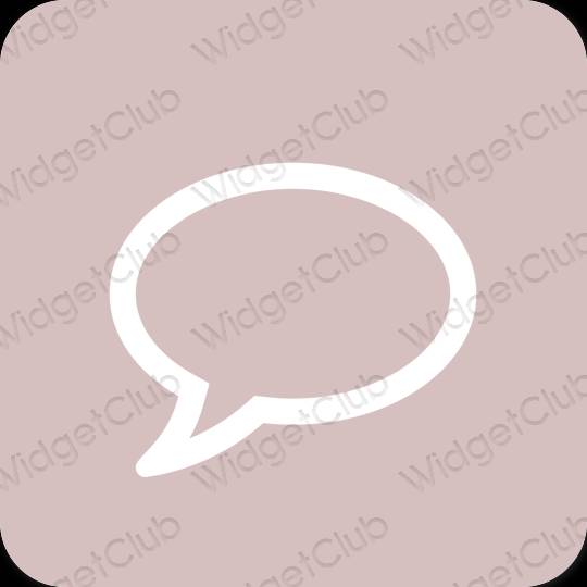 Estetico rosa Messages icone dell'app