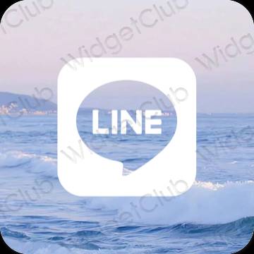 Естетични LINE икони на приложения