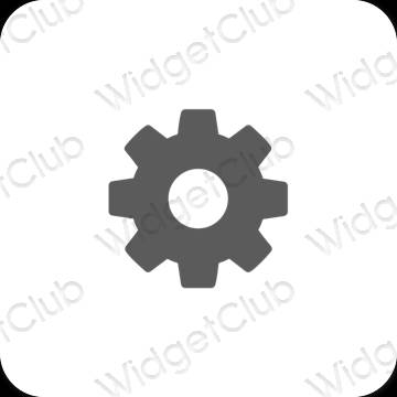 Esthetische Settings app-pictogrammen