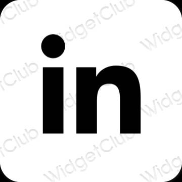 Estética Linkedin iconos de aplicaciones