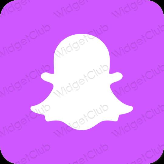 эстетический пурпурный snapchat значки приложений