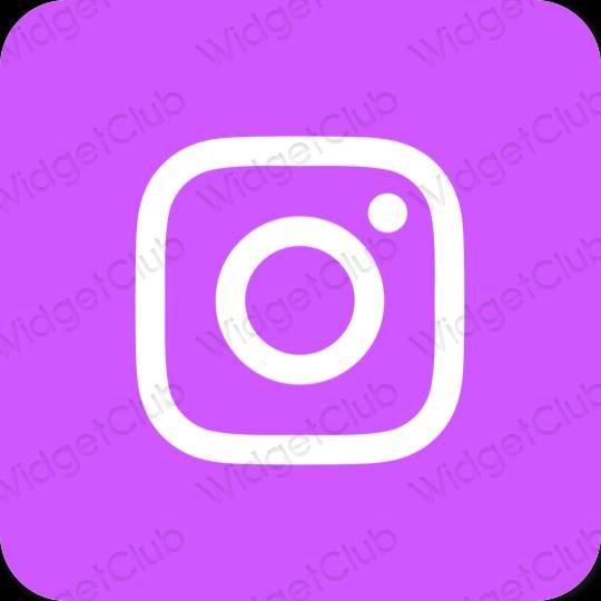 审美的 紫色的 Instagram 应用程序图标