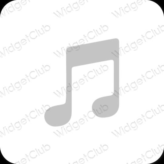 نمادهای برنامه زیباشناسی Apple Music