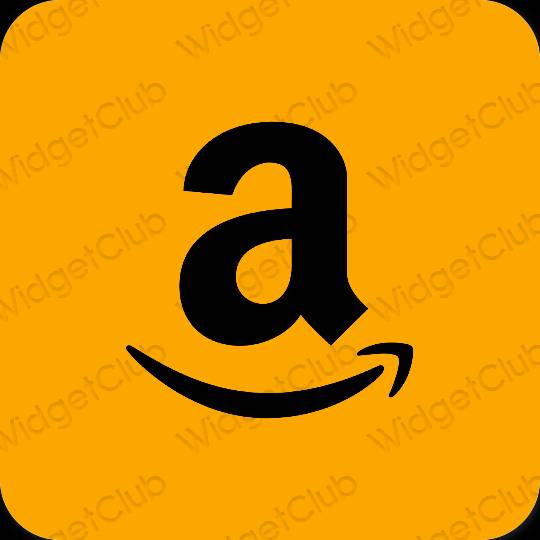 Estetik oren Amazon ikon aplikasi