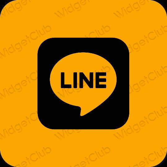 Estetis jeruk LINE ikon aplikasi