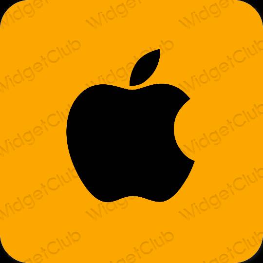 Естетски наранџаста Apple Store иконе апликација
