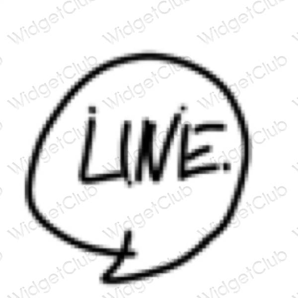 جمالية LINE أيقونات التطبيقات