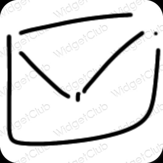 Icônes d'application Mail esthétiques