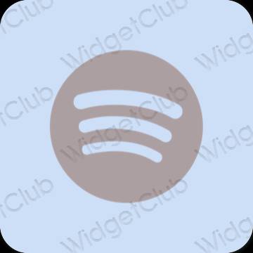 Estetinis violetinė Spotify programėlių piktogramos