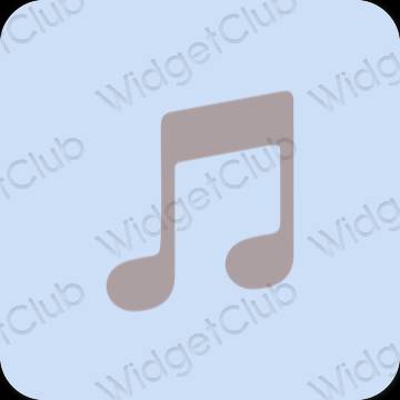 Estetski ljubičasta Apple Music ikone aplikacija