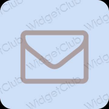 Естетичний фіолетовий Mail значки програм