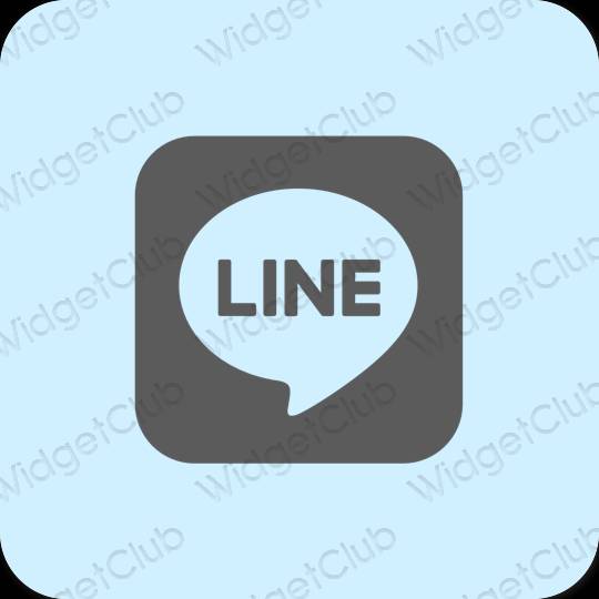 Ästhetisch Violett LINE App-Symbole