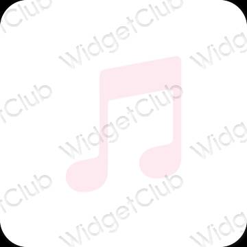 Esthetische Music app-pictogrammen