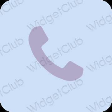 Stijlvol paars Phone app-pictogrammen