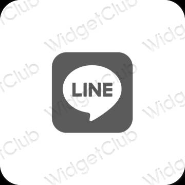 Icônes d'application LINE esthétiques