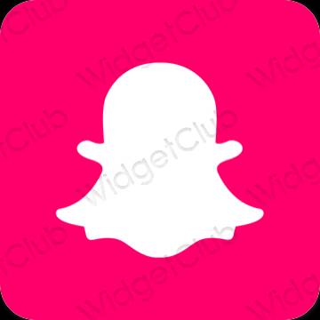 Estetico porpora snapchat icone dell'app