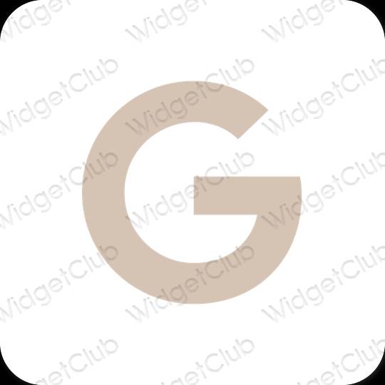 Esthetische Google app-pictogrammen