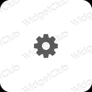 Esthetische Settings app-pictogrammen
