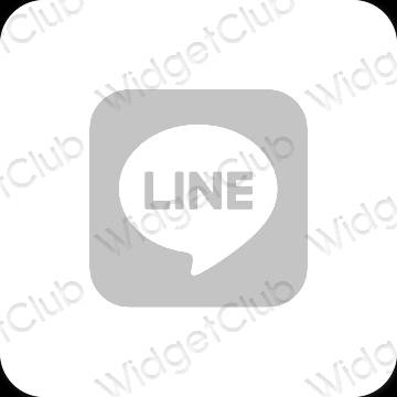 Icônes d'application LINE esthétiques