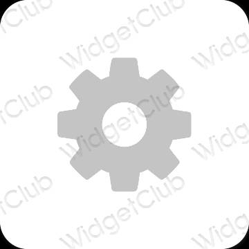 Esthetische Settings app-pictogrammen