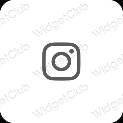 Estetické ikony aplikací Instagram
