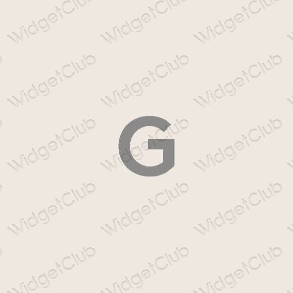 Esthetische Google app-pictogrammen