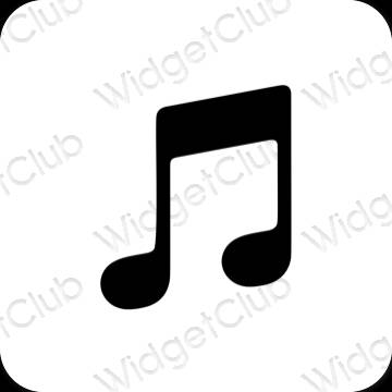 Esthetische Music app-pictogrammen