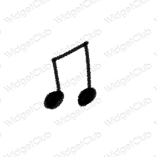 جمالية Music أيقونات التطبيقات