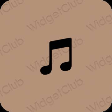 Esthetische Music app-pictogrammen