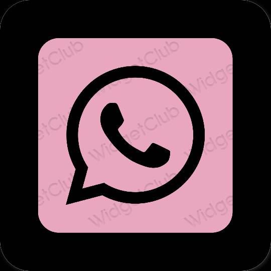 Aesthetic WhatsApp app icons