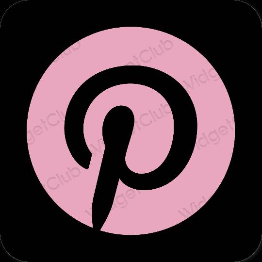 Estetiska Pinterest appikoner