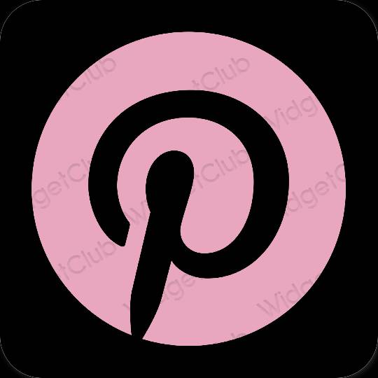 Estetske Pinterest ikone aplikacij