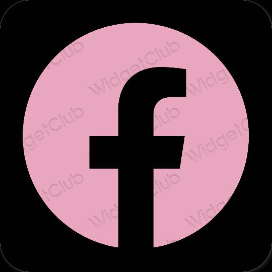 Esthetische Facebook app-pictogrammen